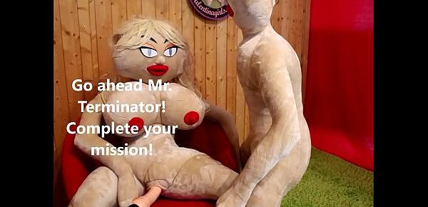  Sex Robot Terminator from the Future Fucks Sex Doll in the Ass